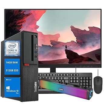 Lenovo ThinkCentre M720s SFF Desktop Computer with 22